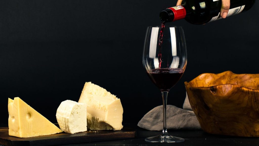 cata vino y queso