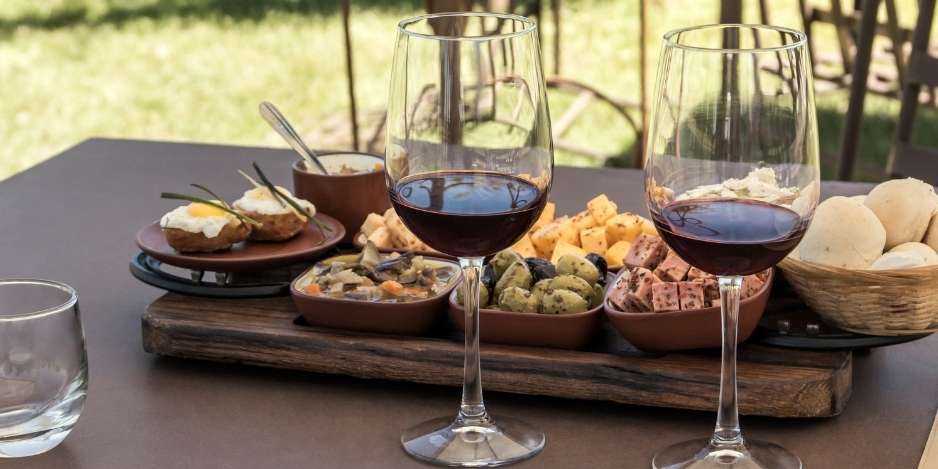 Private indoor wine tasting with cheese pairing hosted by a sommelier